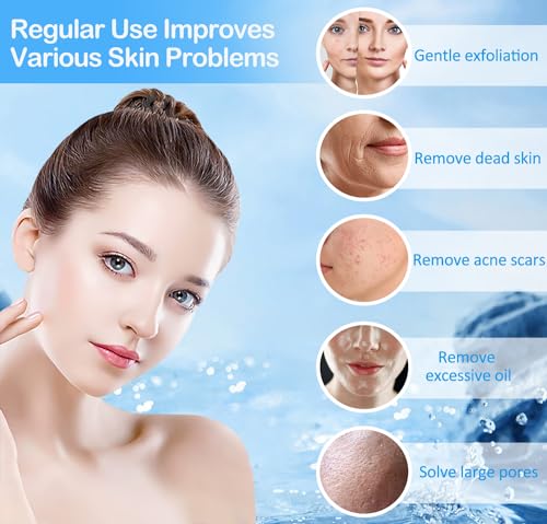 Beauty Star Upgraded Cordless Diamond Micro-dermabrasion Machine, Portable Crystal Tips Tool for Facial Skin Care, Face Pore Vacuum Glow Devices Kit, Home Use Microderm Equipment